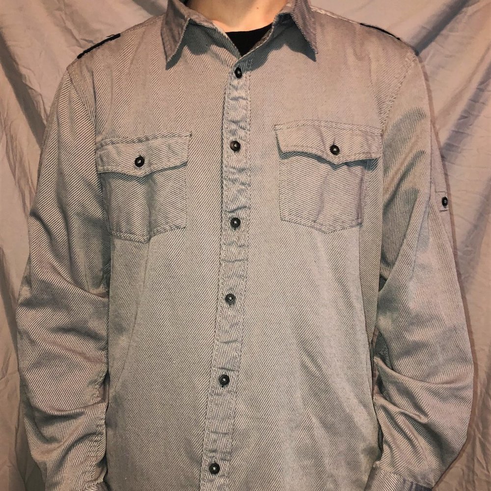 Men's Button Down Striped Shirt